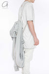BORIS BIDJAN SABERI hooded jacket ZIPPER3.1 F099 PBBS30 off-white pure cotton
